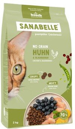 Produktbild von Sanabelle Trockenfutter Katze, Adult, No Grain, Huhn 2x2 kg