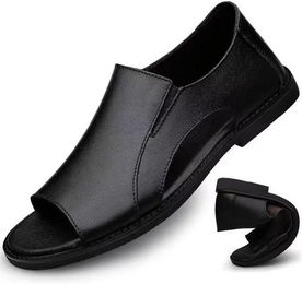 Produktbild von Sandalen Herren Sommer Neu Herren Freizeit Weichsohle Strandschuhe Herren 43 schwarz