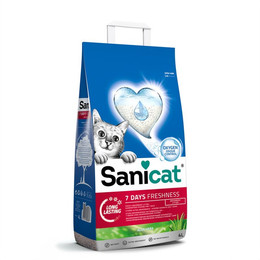 Produktbild von Sanicat 7 Days Aloe Vera Katzenstreu - 4 x 4 l