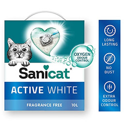 Produktbild von Sanicat Active White Katzenstreu - 2 x 10 l