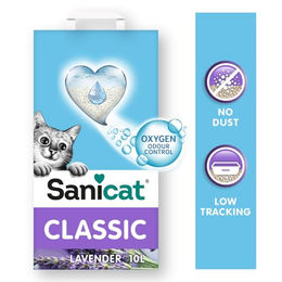Produktbild von SANICAT Classic Lavendel Katzenstreu - 10 l