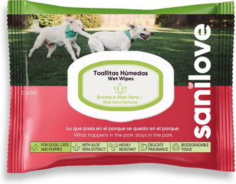 Produktbild von Sanilove Wipes Aloe Vera - 40 Stück