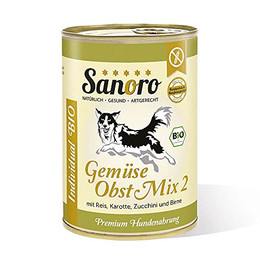 Produktbild von Sanoro BIO Gemüse-Obst-Mix 2 mit Bio-Reis - 12 x 400 g