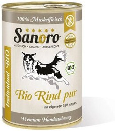 Produktbild von Sanoro Bio-Rind pur 100% Muskelfleisch - 12 x 400 g