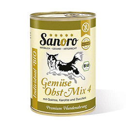 Produktbild von Sanoro Gemüse/Obst Mix 4 Bio Premium-Hundefutter - 12 x 400 g