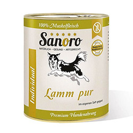 Produktbild von Sanoro Lamm pur 100% Muskelfleisch von Lamm und Schaf - 6 x 800 g