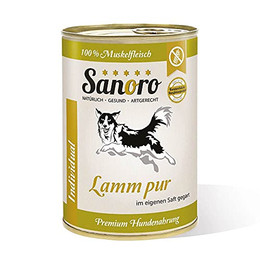 Produktbild von Sanoro Lamm pur 100% Muskelfleischanteil salzfrei - 12 x 400 g