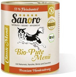 Produktbild von Sanoro Menü Classic Bio-Pute mit 55% Fleischanteil - 6 x 800 g