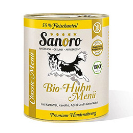 Produktbild von Sanoro Menü Classic Huhn mit 55% Fleischanteil - 6 x 800 g