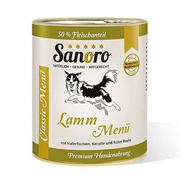 Produktbild von Sanoro Menü Classic Lamm mit 50% Fleischanteil - 6 x 800 g