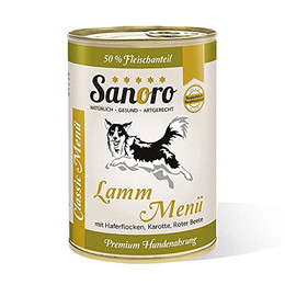 Produktbild von Sanoro Menü Classic Lamm mit 50% Fleischanteil - 12 x 400 g