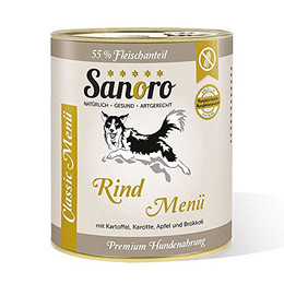 Produktbild von Sanoro Menü Classic Rind mit 55% Fleischanteil - 6 x 800 g