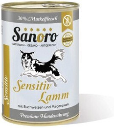 Produktbild von Sanoro Menü Sensitiv Lamm mit Karotte und Buchweizen - 12 x 400 g