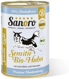 Produktbild von Sanoro Menü Sensitiv Lamm Premium Hundefutter - 12 x 400 g