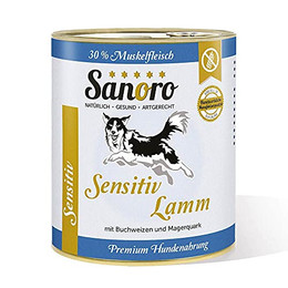 Produktbild von Sanoro Menü Sensitiv Lamm Premium Hundefutter - 6 x 800 g