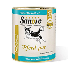 Produktbild von Sanoro Pferd pur 100% Muskelfleisch vom Pferd - 6 x 800 g