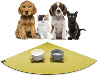 Produktbild von SANOZOO Napfunterlage Eckrund gelbgrün 80 cm