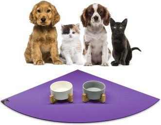 Produktbild von SANOZOO Napfunterlage Eckrund lila 80x80 cm