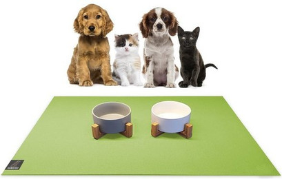 Produktbild von Sanozoo Napfunterlage Futtermatte 30 x 40 cm Grün
