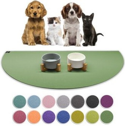 Produktbild von SANOZOO Napfunterlage Halbrund Öko-Tex Made in Germany blassgrün 80 cm