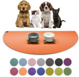 Produktbild von SANOZOO Napfunterlage Halbrund Öko-Tex Made in Germany orange 80 cm