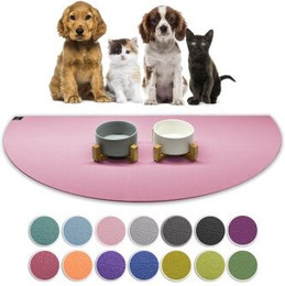 Produktbild von SANOZOO Napfunterlage Halbrund Öko-Tex Made in Germany rosa 80 cm