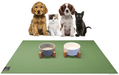Produktbild von Sanozoo Napfunterlage Öko-Tex 30 x 40 cm Olivgrün - 30 cm