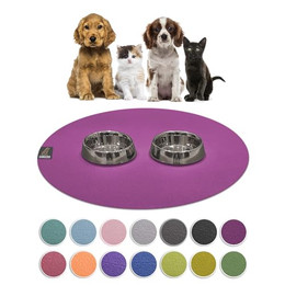Produktbild von SanoZoo® Napfunterlage Öko-TEX Rund 60 cm Pflaume