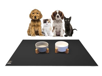 Produktbild von SanoZoo® Napfunterlage Öko-TEX rutschfest 40x60cm Schwarz - 1 Stk.