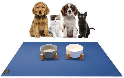 Produktbild von Sanozoo Napfunterlage SANOZOO® Futtermatte Set 2x 30x40 cm Blau - 2 x 30 cm