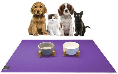 Produktbild von Sanozoo Napfunterlage SANOZOO® Futtermatte Set 2x 30x40 cm Lila - 2 x 30 cm