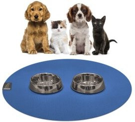 Produktbild von SANOZOO runde Napfunterlage blau 80 cm