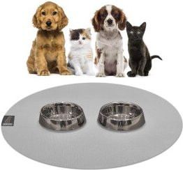 Produktbild von SANOZOO runde Napfunterlage hellgrau 60 cm