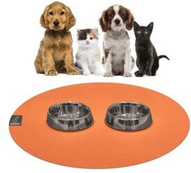 Produktbild von SANOZOO runde Napfunterlage Öko-Tex Made in Germany orange 60 cm