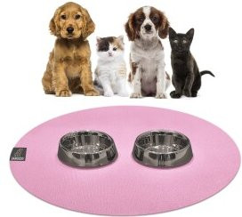 Produktbild von SANOZOO runde Napfunterlage rosa 80 cm