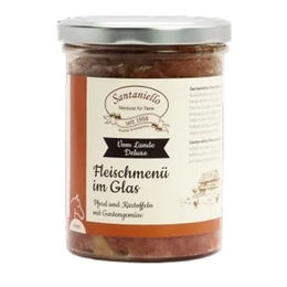 Produktbild von Santaniello Fleischmenü Pferd mit Kartoffeln und Gartengemüse - 400 g