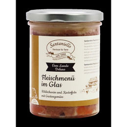 Produktbild von Santaniello Fleischmenü Wildschwein mit Kartoffeln und Gartengemüse