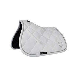 Satteldecke aus Baumwolle mit Borte und Logo für Pferde Equestro – Bild 1 von 4