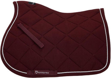 Produktbild von Satteldecke aus Baumwolle mit Borte und Logo für Pferde Equestro