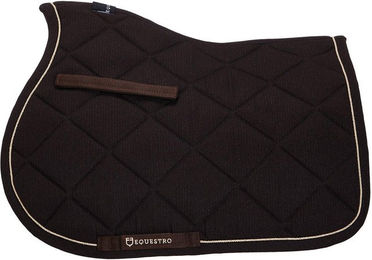 Produktbild von Satteldecke aus Baumwolle mit Borte und Logo für Pferde Equestro