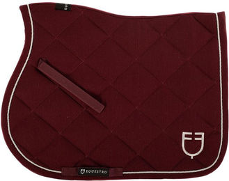 Produktbild von Satteldecke aus Baumwolle mit Borte und Logo für Pferde Equestro