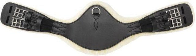 Sattelgurt Casper aus geöltem Leder mit Kunstfell – Bild 1 von 12