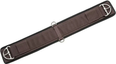 Produktbild von Sattelgurt Western Neopren braun - 85 cm