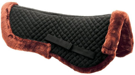 Produktbild von Sattelpad für Pferde aus synthetischem Lammleder neue Mode Daslö