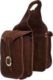 Produktbild von Satteltasche für Pferde vorne aus Wildleder Lakota