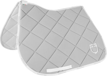 Produktbild von Sattelunterlage aus technischem Material mit Logo für Pferde Equestro