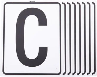 Produktbild von Satz von 8er-Schildern von Karussellbuchstaben Premiere