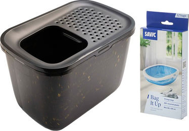 Produktbild von Savic Katzentoilette Hop In Marble Starterset