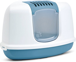 Produktbild von Savic Katzentoilette Nestor Corner blau/weiß