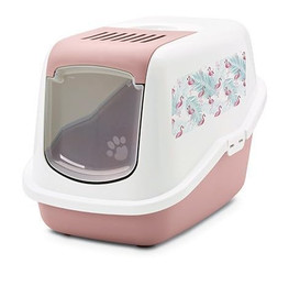 Produktbild von Savic Katzentoilette Nestor Impression Flamingo Starterset